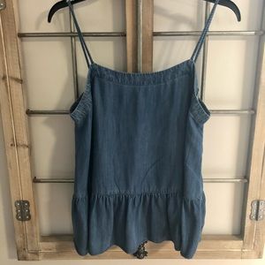 Loft Peplum Jean Tank Size S